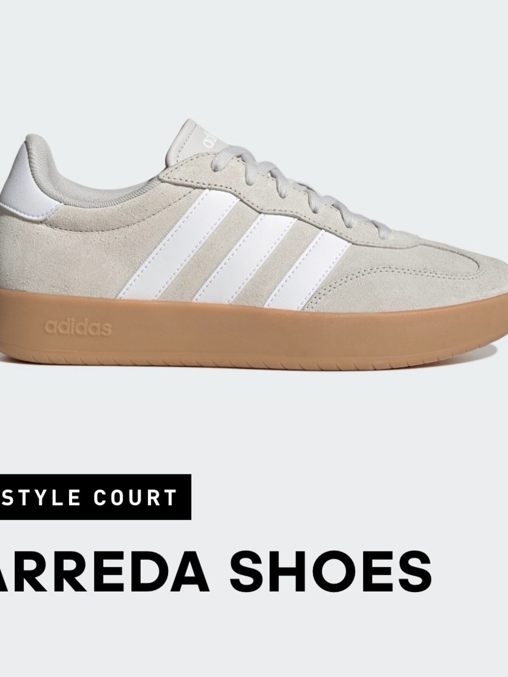 adidas White and Tan Suede Low-Top Sneakers